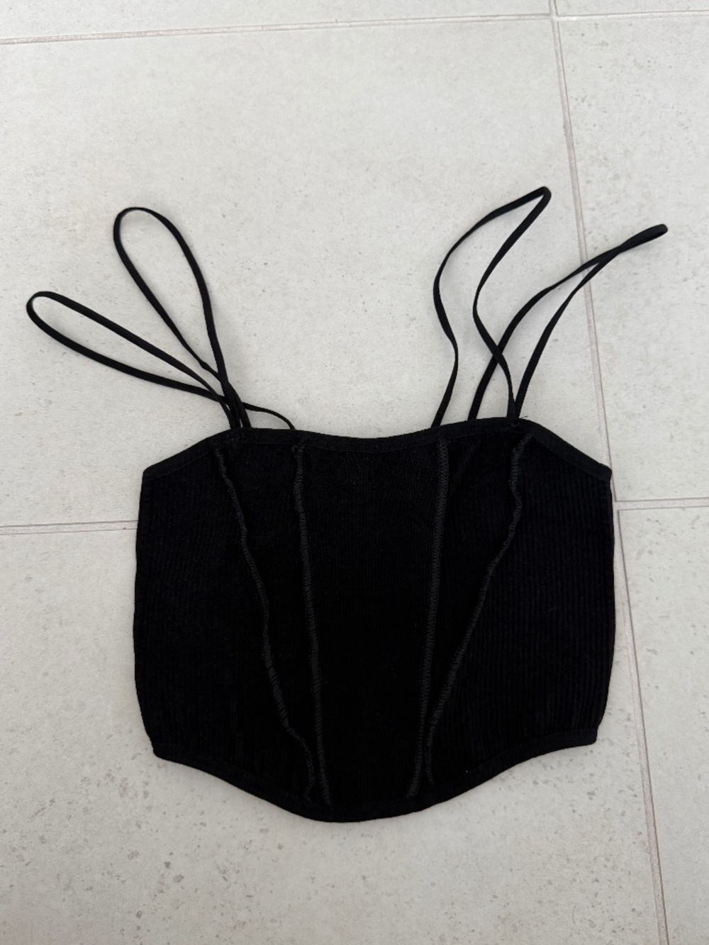 Urban Outfitters Black XS Cropped Tank Top